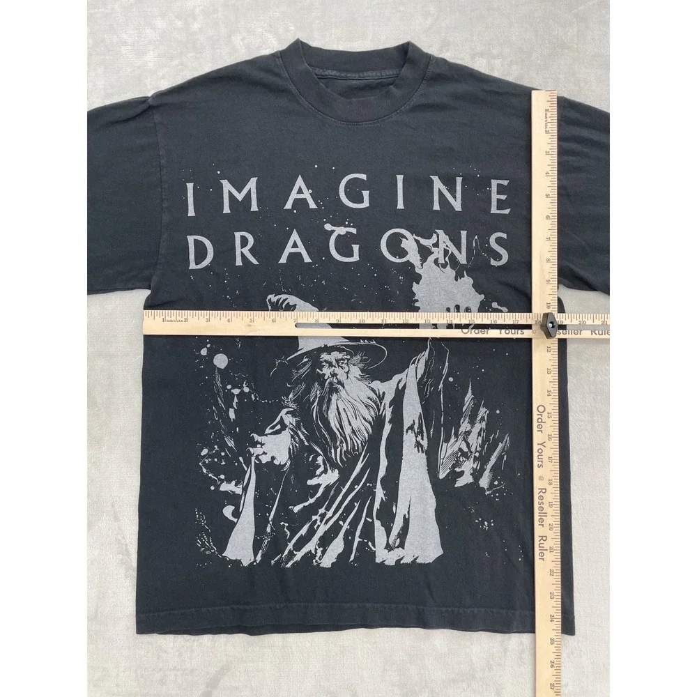 Imagine Dragons T Shirt Unisex Small Black Loom World Tour 2024 Wizard Graphic